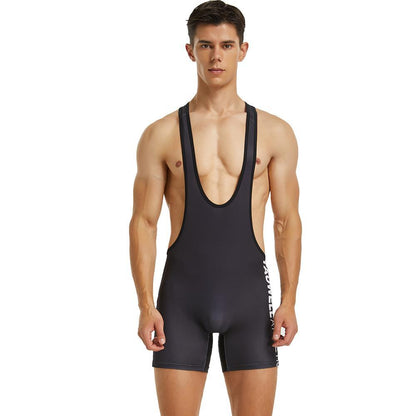 MAILLOT DE LUTTE BLACK ATHLETIC