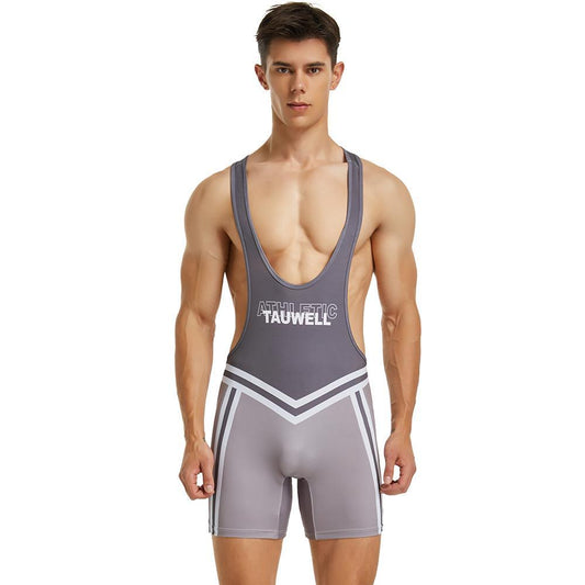 MAILLOT DE LUTTE GRIS