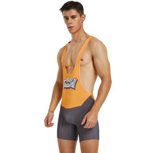 MAILLOT DE LUTTE ORANGE