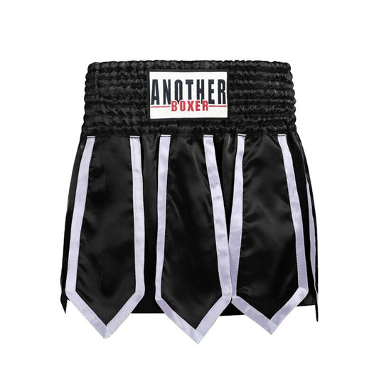 Short de muay thai noir avec fentes