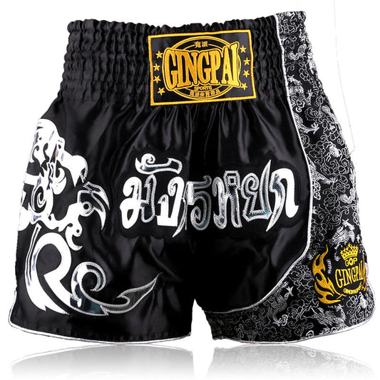 Short de boxe thai noir
