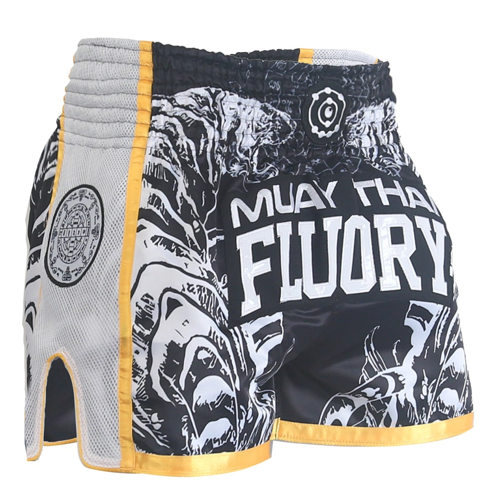 SHORT MUAY THAI FLUORY YELLOW