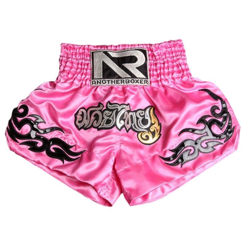 Short de muay thai rose