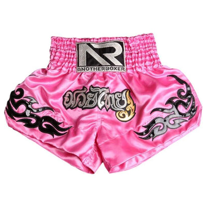 Short de muay thai rose