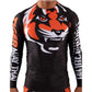 SOTF Tight elastic body-building clothes Tiger Muay Thai MMA Muay Thai boxing shirt Long sleeve "Signature" series Black orange