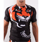 SOTF Tight elastic body-building clothes Tiger Muay Thai MMA Muay Thai boxing shirt Long sleeve "Signature" series Black orange