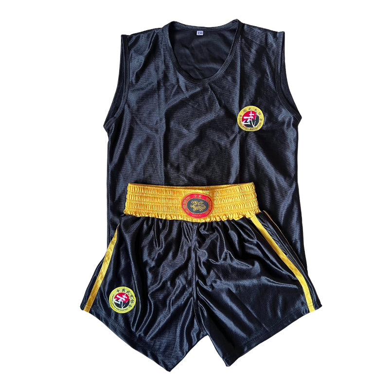 TENUE BOXE FIGHT NOIR