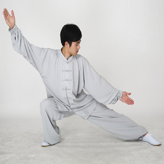 Tenue Kung Fu traditionnelle grise