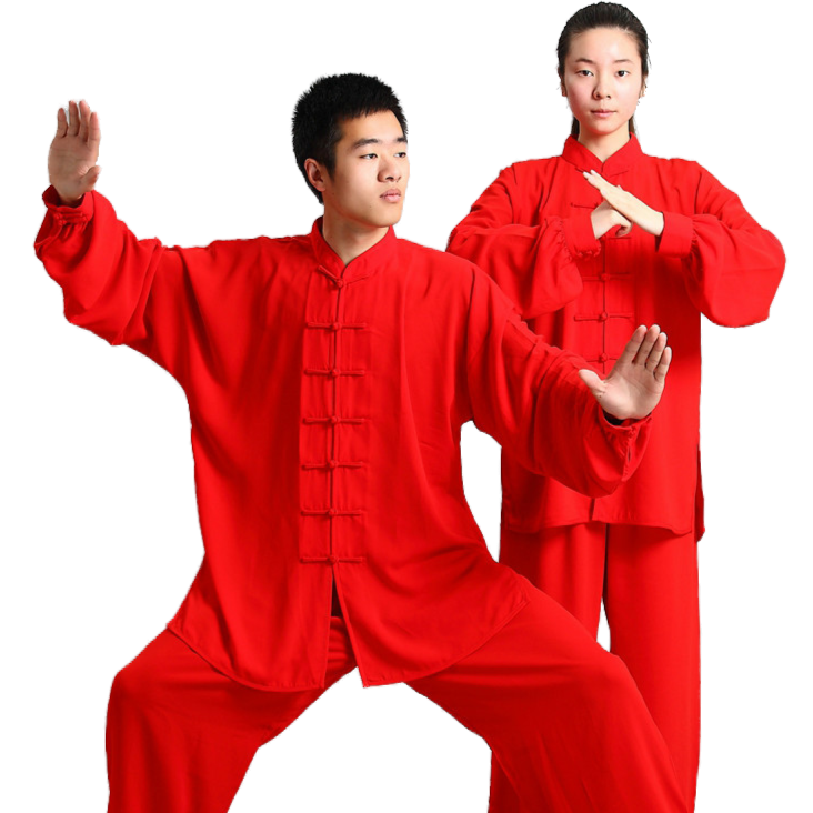 Tenue Kung Fu traditionnelle rouge