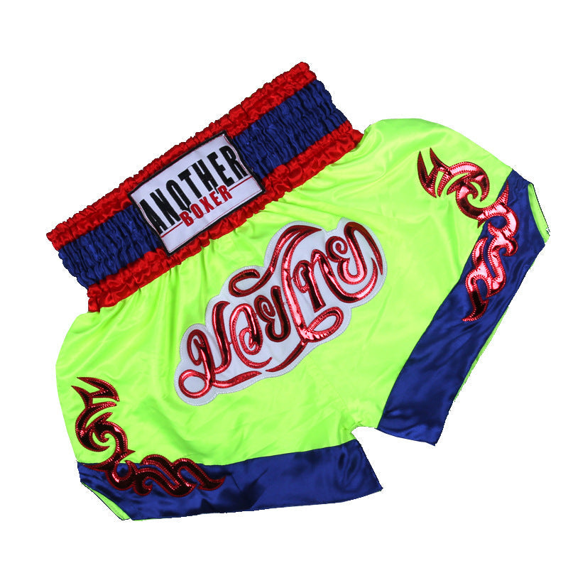 SHORT BOXE THAI FIGHT FLUO