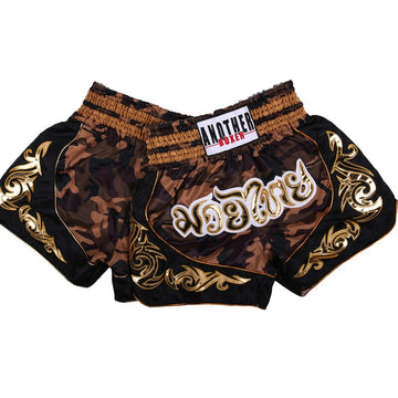 Stripe Camouflage Military Tiger Print Muay Thai Boxing Shorts main image 1